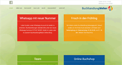 Desktop Screenshot of buchhandlung-weber.de