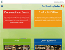 Tablet Screenshot of buchhandlung-weber.de